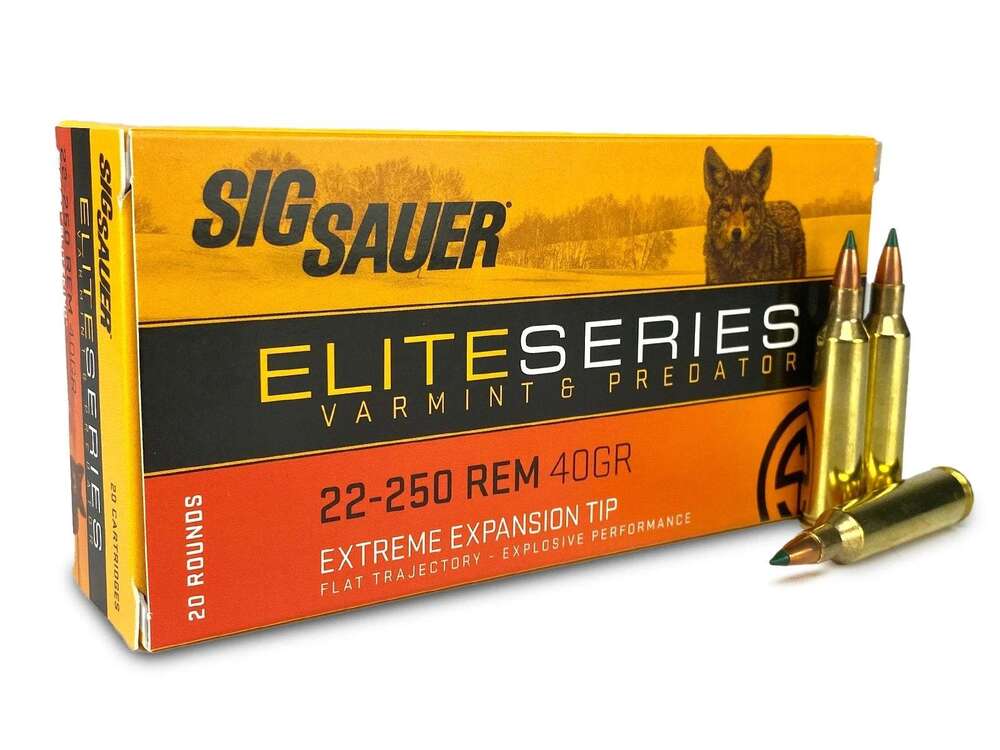 Ammunition Sig Sauer Elite Series 22 250 SIG AMMO 22-250REM 40GR V&P 20/200